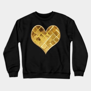 Heart - golden glitz Crewneck Sweatshirt